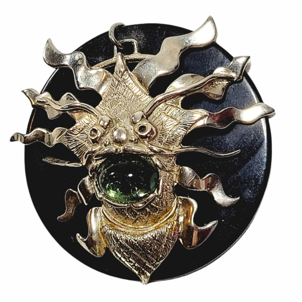 1930s Celluloid Deco Dragon Pendant